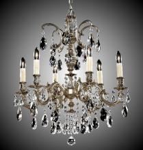 American Brass & Crystal CH9713-A-01G-PI - Six Light Chandelier